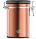 Coffee Bean Canister 35oz (1200ml) Food Container Airtight Food Storage Container with Date Tracker for Coffee Beans Tea Sugar Cereal for Camping Travel Gifts