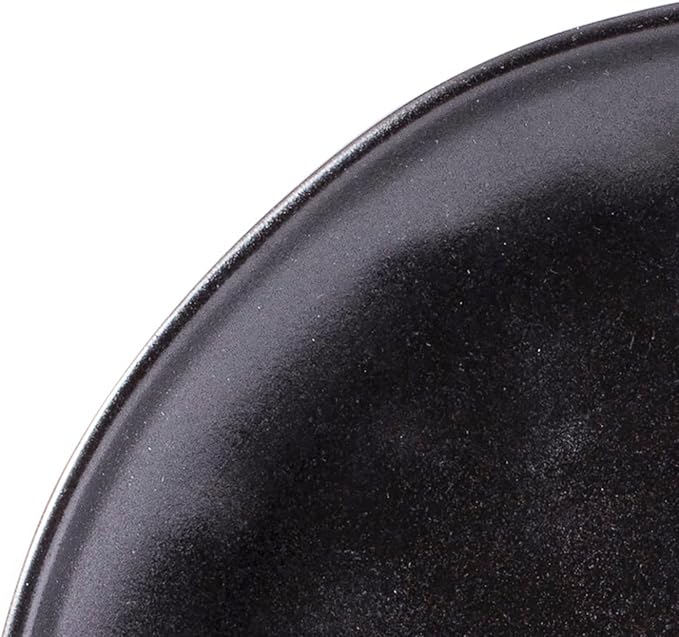 Organic Stoneware Sky Star 16pc Dinner Set Reactive Glaze Black