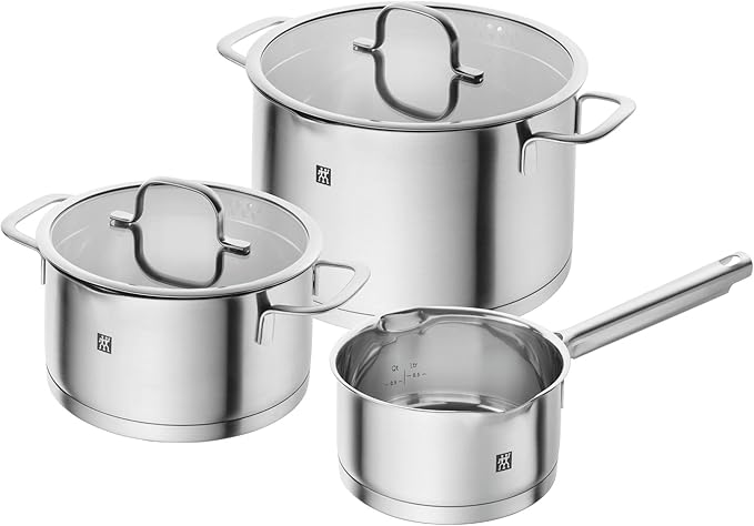 ZWILLING TrueFlow 3-Piece Cooking Pot Set