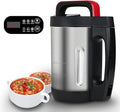 2L Soup Maker Makes 2-6 Servings LCD Touch Control Panel Stainless Steel Blender &amp Heater 800W for Soups Smoothies Sauces — Smart Kitchen Appliance for Homemade Soup