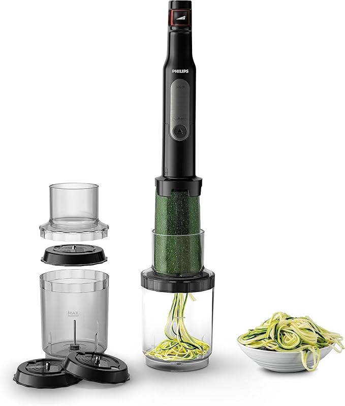 Philips ProMix Viva Collection Handblender 300W Blending Power SpeedTouch Easy &amp Intuitive On-the-Go Tumbler Black &amp Stainless Steel (HR2629/91)