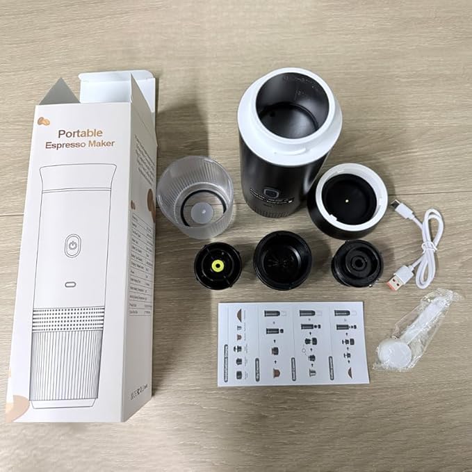 Portable espresso capsule coffee machine outdoor camping portable car wireless coffee machine