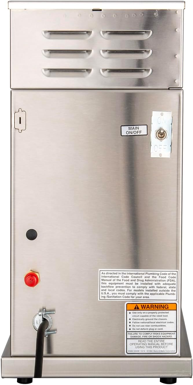 Bunn 38700.0011 Axiom-DV-TC Dual Voltage Commercial Thermal Coffee Brewer Black/Stainless (120V Standard)