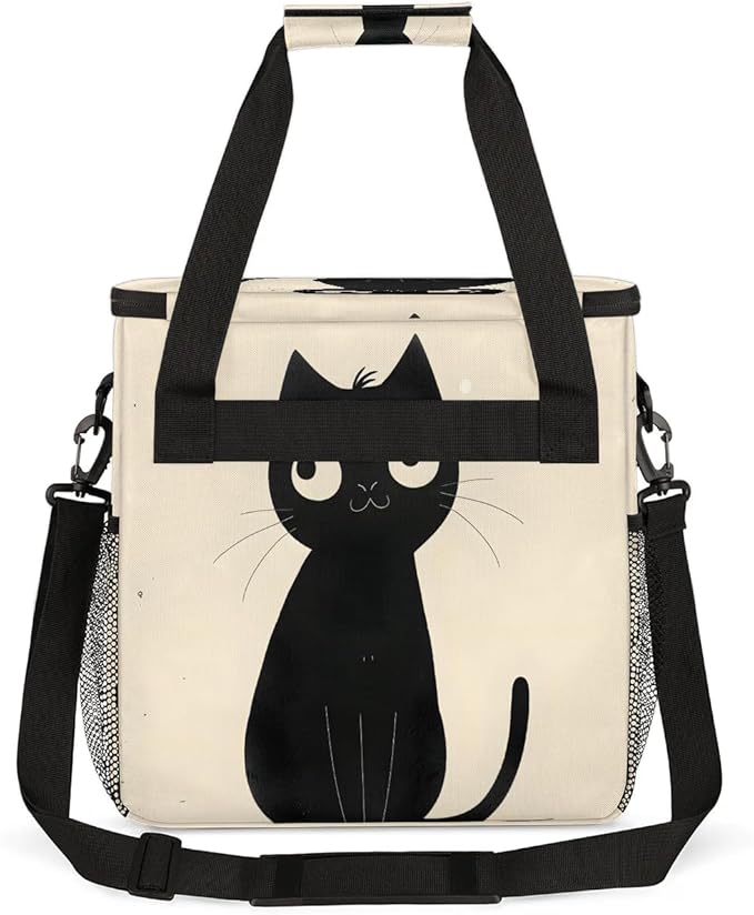 Black Cat Coffee Maker Travel Bag for K-Mini or K-Mini Plus Single Serve Coffee Brewer Portable Storage Tote Case for Tarvel