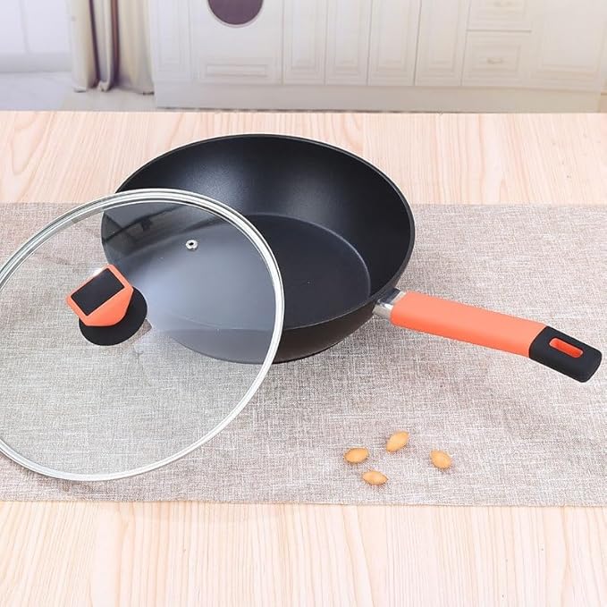 Easy to clean 5Piece Non Stick Aluminum Cookware Set for Home Kitchens Compatible with Various Oven Types Kitchen