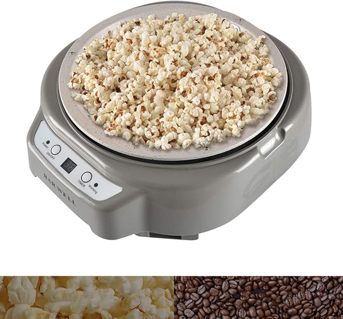TOPCHANCES 500W Household Electric Small Coffee Bean Roasting Machine Peanut Baking Machine Coffee Bean Dryer Machine 220-240v (Grey)