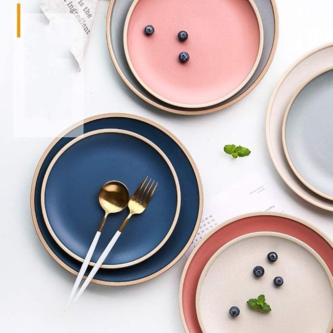 Elegant Dinnerware Set Dinner Plates Bowls Set Luxurious Kitchen Dinnerware Set Bpa-Free Dishwasher Safe Gift Idea For Any OccasionGray14