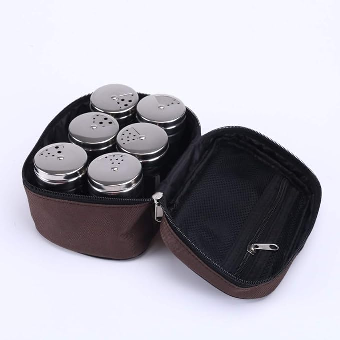 Outdoor Barbecue Stainless Steel Portable Spice Jar Suit Cookware Set Cookware Picnic Boiler Cookware