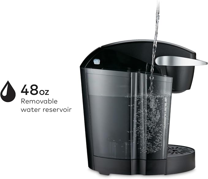 Keurig K-Classic Single Serve K-Cup Pod Coffee Maker with 3 Brew Sizes 48oz Removable Reservoir Black