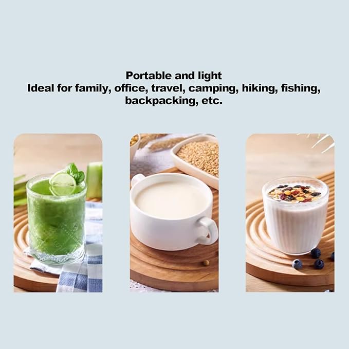 Portable Juicer 1000ML Multifunctional Juicer Cup with Digital Display USB Rechargeable Electric Blender for Smoothies Kitchen Home Travel