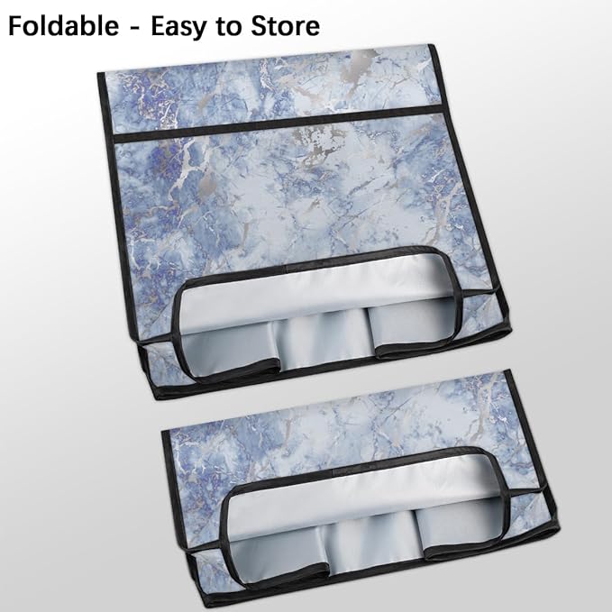 cfpolar Kitchen Aid Mixer Cover Compatible with 6-8 Quarts Blue Silver Marble Stand Mixer Cover Kitchen Aid Mixers Accessories Appliance Organizer Bag Dust Covers with Zipper Pocket