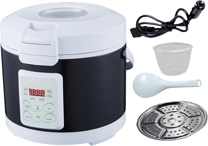 Portable 3L Car Rice Cooker 12V 24V Pot Style B