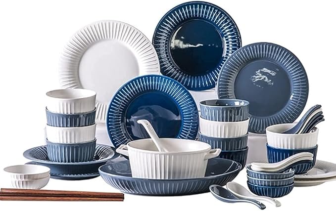 Dinnerware Sets Dish SetEuropean StyleService for 520 Piece Colorful Porcelain Dishes SetModern Luxurious Tableware Set Dinner Gift