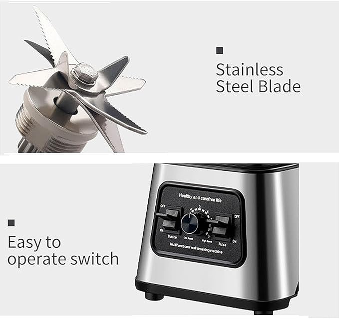 Electric Blender Kitchen Blending Cup 2.5L Portable Food Chopper/grinder Self-cleaning Function Can Make Smoothies and Juices.
