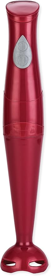 EUROSTAR EH401R 2-Speed Immersion Hand Blender with Detachable Shaft Red