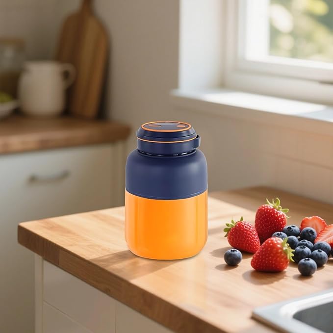 Juicer Cup With 44 Fl Oz / 1300 Ml Capacity Portable Blender Usb Rechargeable Lightweight And Compact For Smoothies Juices And Shakes Food-Safe Plastic Great For Travel