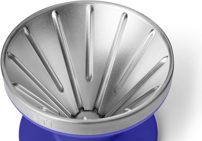 YETI Pour Over Coffee Maker Accessory Ramblers Designed for Perfect Coffee Extraction Anywhere Stainless Steel fits any V60 Filter Ultramarine Violet