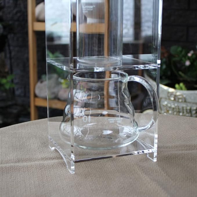 Habiba Iced Drip Coffee Maker Creative Cold Brew Coffee Maker Adjust Water Flow Iced Coffee Maker Multifunctional Siphon Coffee Maker with Metal Filter Reusable