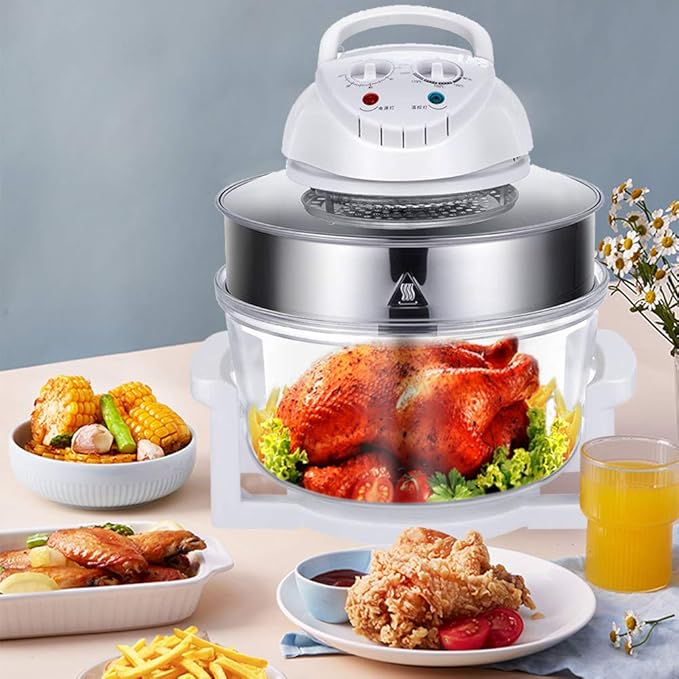 LYNICESHOP Air Fryer Multifunction Electric Cooker Infrared Turbo Air Fryer Convection Oven Roaster Turbo Convection Oven Roaster Heating Convection Toaster Oven Roaster for Home and Restaurant