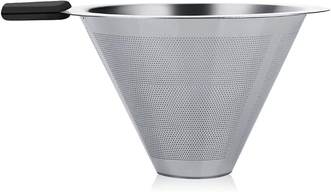 Pour Over Coffee MakerManual Hand Drip Coffee Maker Glass Pot With Stainless Steel Filter For Home
