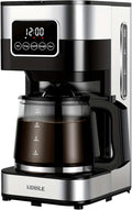 10-Cup Programmable Drip Coffee Maker with Touch-Screen Pause &amp Serve Stainless Steel Black. (1)