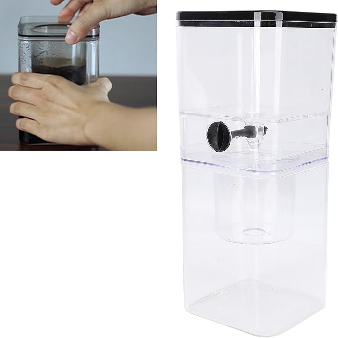 TOPINCN 400ml Cold Brew Coffee Maker Portable Ice Drip Cold Brew Coffee Pot with Fast and Slow Brewing Options Detachable Components for Healthier Coffee Making