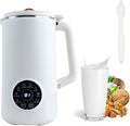 Nut Milk Maker Machine 33 OZ/1000 ML Soy Milk Maker Multi-Function Automatic Nut Milk Maker with 10 Blades for Homemade Plant-Based Milk Oat Crushing Ice Juice with 12 Hours Timer/Auto-Clean
