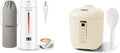 CHACEEF 1.2L Mini Rice Cooker &amp 350ml Travel Electric Kettle