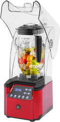 2200W Commercial Blender 74oz Large Capacity Quiet Ice Crusher Machine with Shield 6-Blade Professional Smoothie Maker with Self-Cleaning &amp Touch Screen for Home Restaurant Party