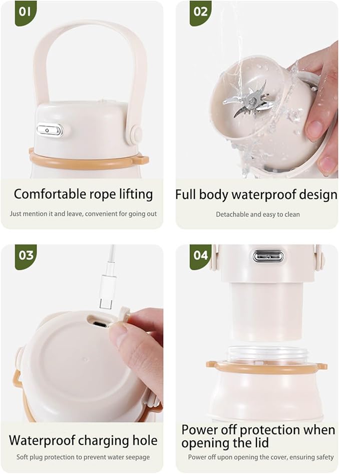 Small Juicing Machine Juices Making Bottle Fruit Juicings Device Juices Maker Multipurpose Suitable for Making Beverage Portable Blender with Digital Display