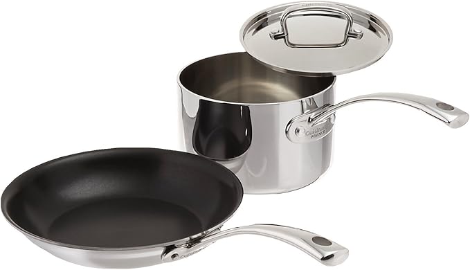 Cuisinart French Classic 10 Nonstick Skillet &amp 3-Qt.Saucepan with Lid