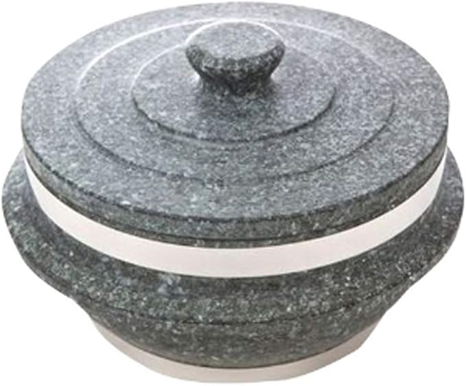 Non-stic Traditional Stone Rice Cooker Cauldron Multi Cooker 15cm NurungjiCrust of Overcooked Scorched Rice Korea