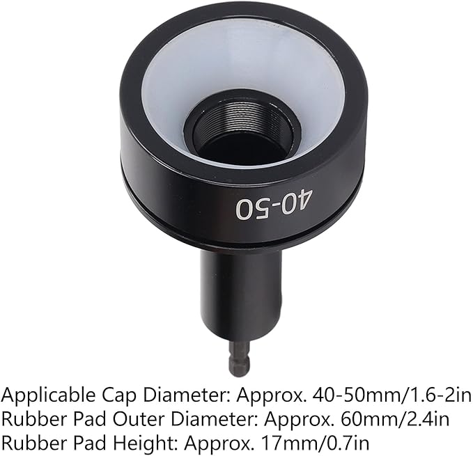 Electric Bottle Capping Machine Bit Electric Cap Sealing Head40-50mm/1.6-2in Good Sealing Bottle Capper Automatic Capping Machine Accessory for Working