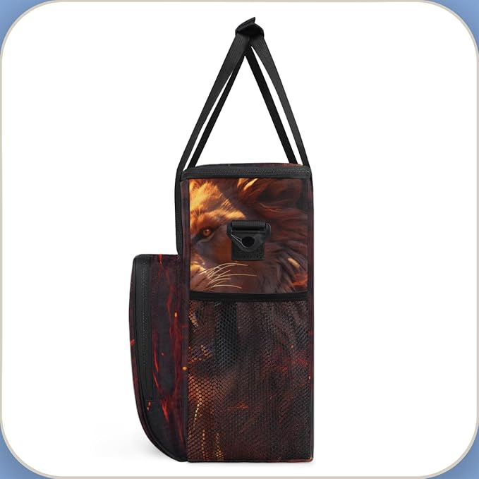 Fire Lion Coffee Maker Carrying Bag Portable Travel Storage Tote Bag Compatible with K-Mini or K-Mini Plus Single Serve Coffee Brewer Carrying Case with Multiple Pockets &amp Shoulder Strap