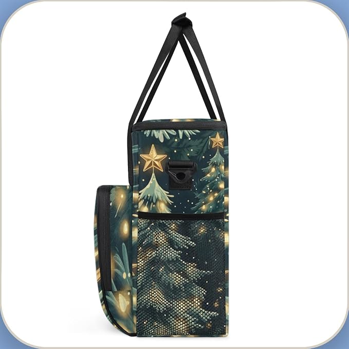 Cartoon Tree Coffee Maker Carrying Bag Abstract Tree Travel Storage Bag Compatible with K-Mini or K-Mini Plus Single Serve Coffee Brewer Carrying Case with Multiple Pockets &amp Shoulder Strap