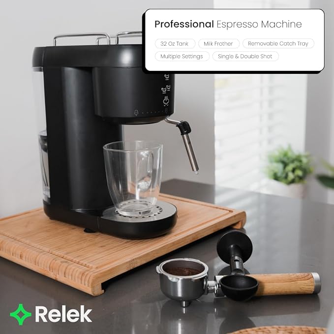 ANGORA BRANDS Espresso Machines - Espresso Machine for Home - Versatile Espresso Coffee Maker - Coffee Maker Machine - Espresso Machine by Relek