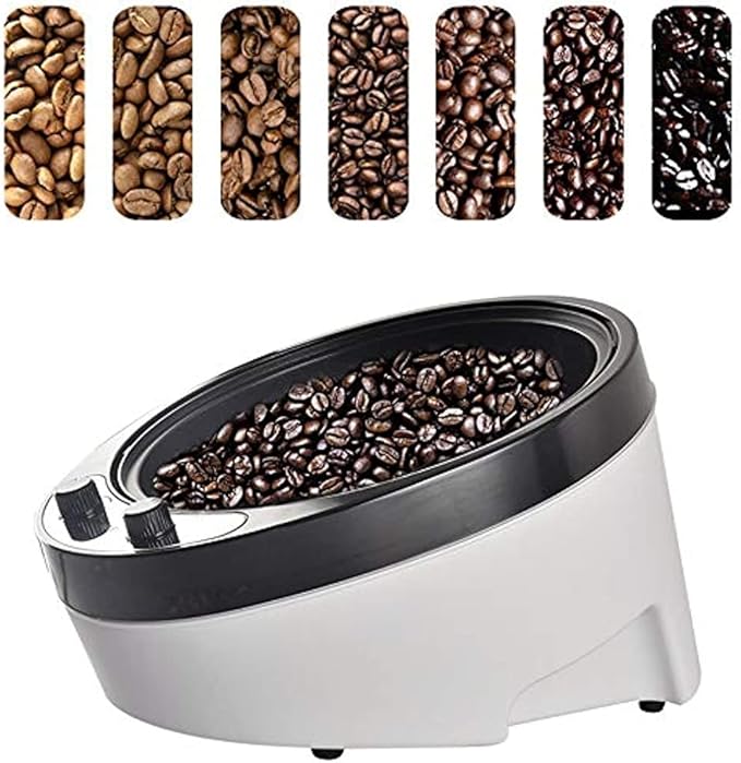 1800W Coffee Bean Roaster with Temperature Adjustment High Capacity Bevel Design Coffee Roaster Cereal Coffee Machine Household Baking Machine