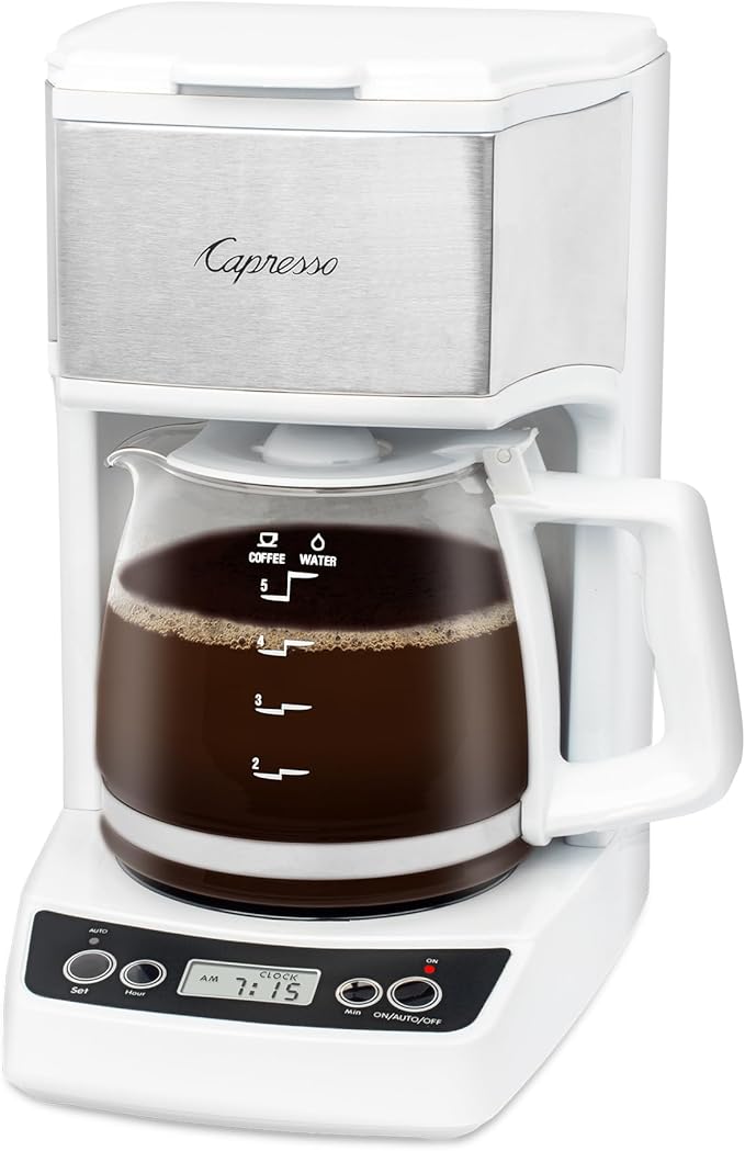 Capresso 5-Cup Mini Drip Coffee Maker White
