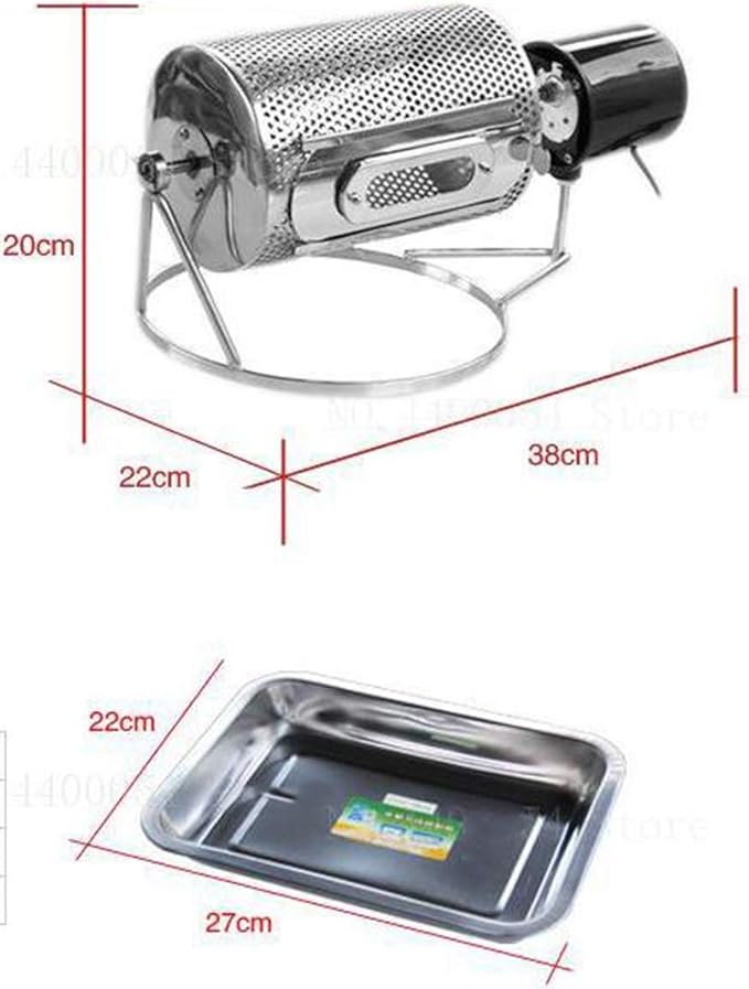 TOPCHANCES 40W 30rqm/min 350g Household Electric Coffee Roaster Coffee Bean Roasting Machine Stainless Steel Nuts Bean Baking Machine