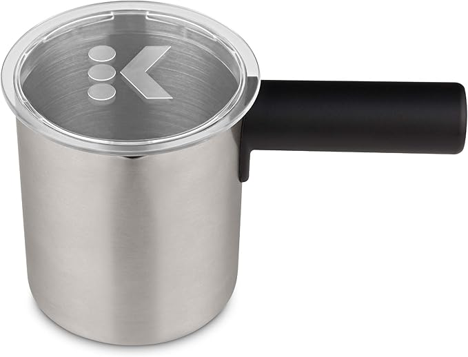 Keurig K-Mini Single Serve Coffee Maker Black &amp Works Non-Dairy Milk Hot and Cold Frothing Compatible K-Café Coffee Makers Only34 ounce Charcoal Frother