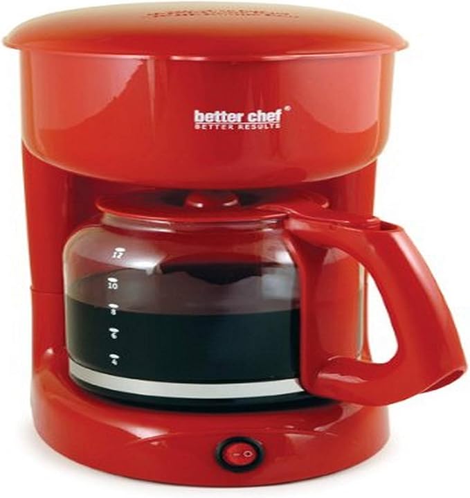 Better Chef 12-Cup Coffee Maker Red