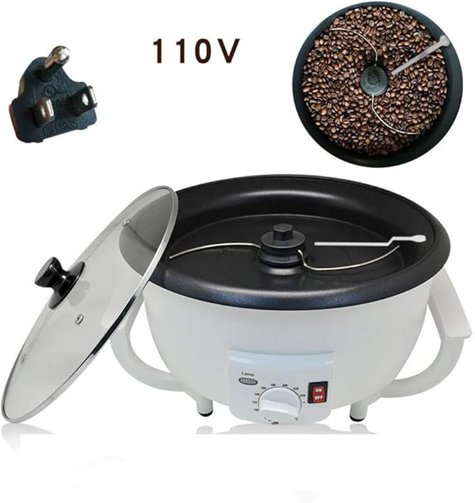 Coffee Bean Roaster Machine 110V 750g Home Coffee Bean Baker Non-Stick Coating Household Electric Coffee Bean Roasting Machine