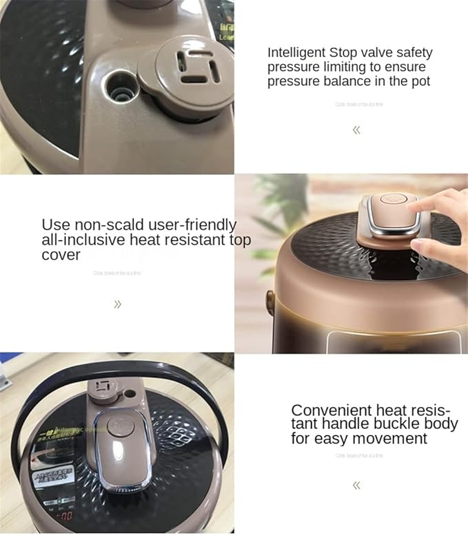 Mini Electric Rice Cooker 2.5L Small Cookers Kitchen Appliance Lunch Box Lunch Heater Porridge Soup for 2-4 People (Blue)