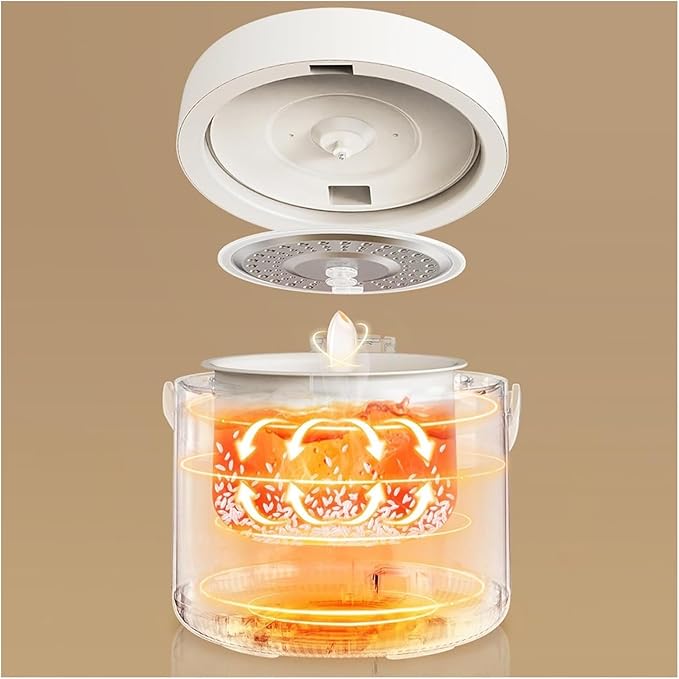 Mini Rice Cooker Commercial Rice Cooker Portable 2L Small Rice Cooker With Steamer Automatic Keep Warm Grain Vegetable Rice Maker