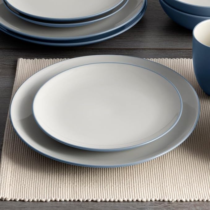 Noritake Colorwave Ice 16-Piece Coupe Set Service for 4 in Blue/Ice
