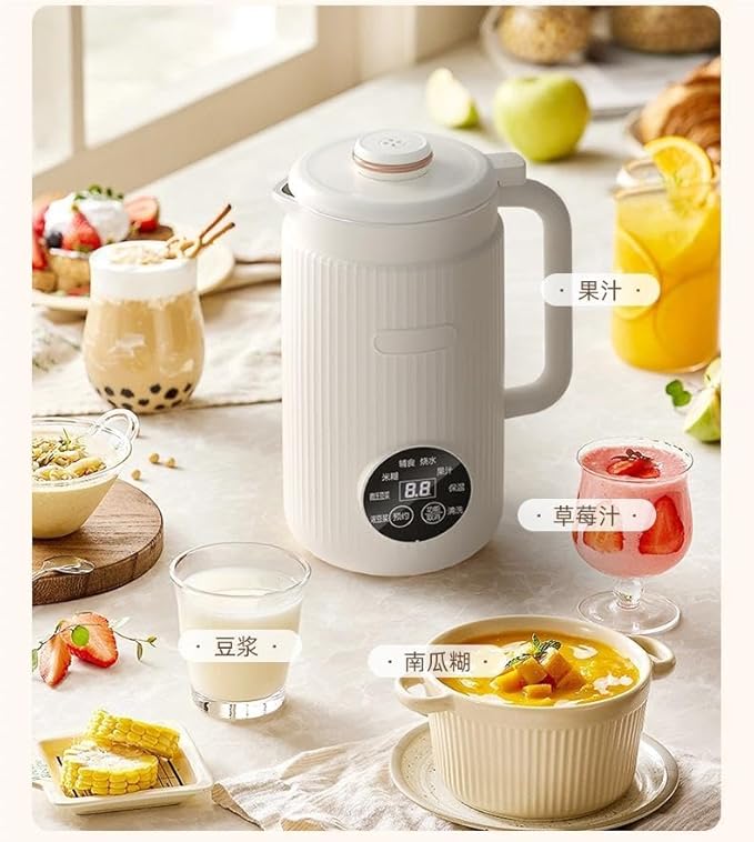 Automatic Soy Milk Maker and Juice Extractor Mint Green 800W 67.6 oz Capacity 10-Blade Multi-Dimensional Whipping Touch Control Filter-Free Operation BPA Free