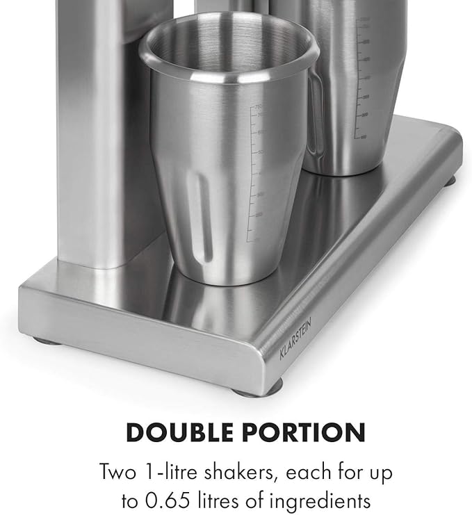 Klarstein Kraftpaket Pro Drink Mixer + Accessories Mixer Doppio Silver