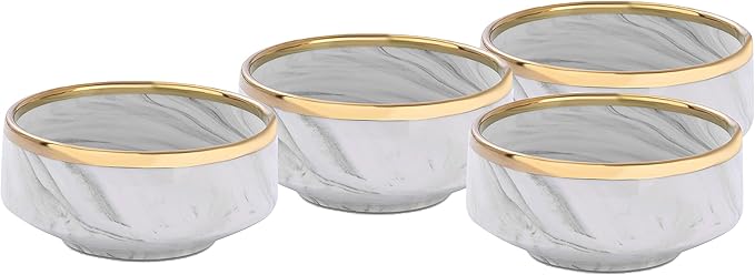 Fine China Artisan Marbled 16pc Dinner Set Grey