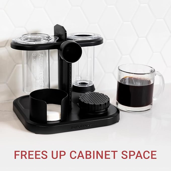 AeroPress 3 in 1 Coffee Maker Bundle - French Press Pourover &amp Espresso-Style Coffee Portable &amp Ideal for Camping