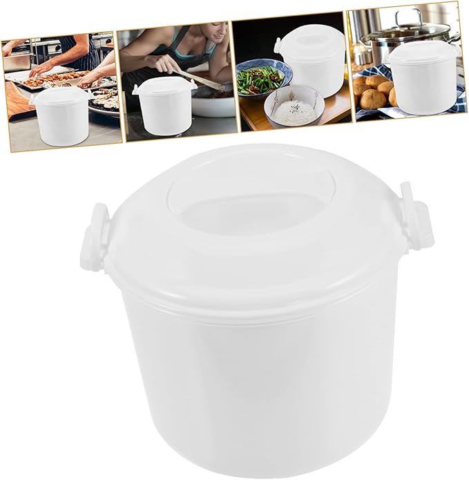 LIFKOME Microwave Rice Cooker Reusable Steam Cooking Rice Containers Easy to Use
